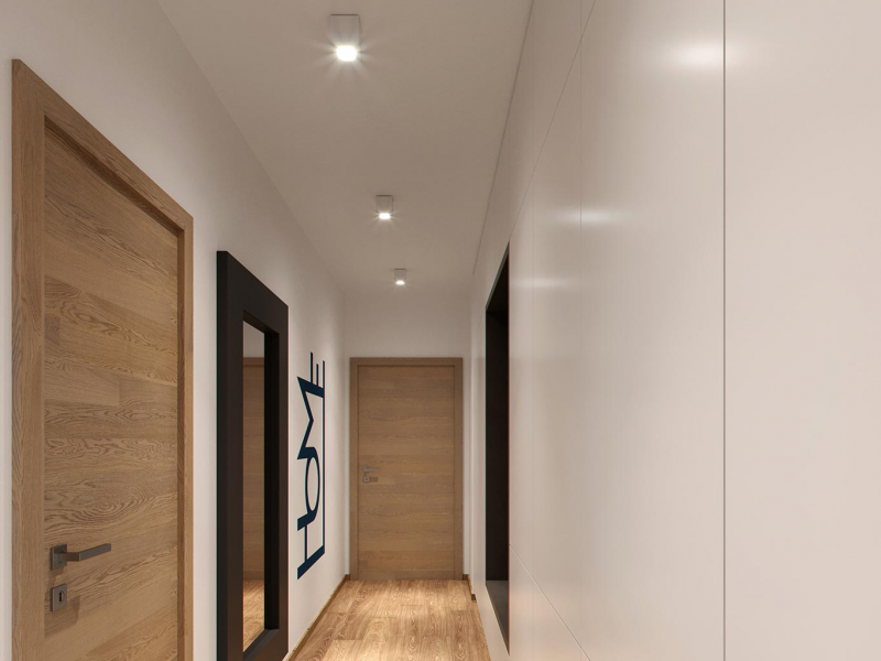 Elegantne umiestnené bodové osvetlenie